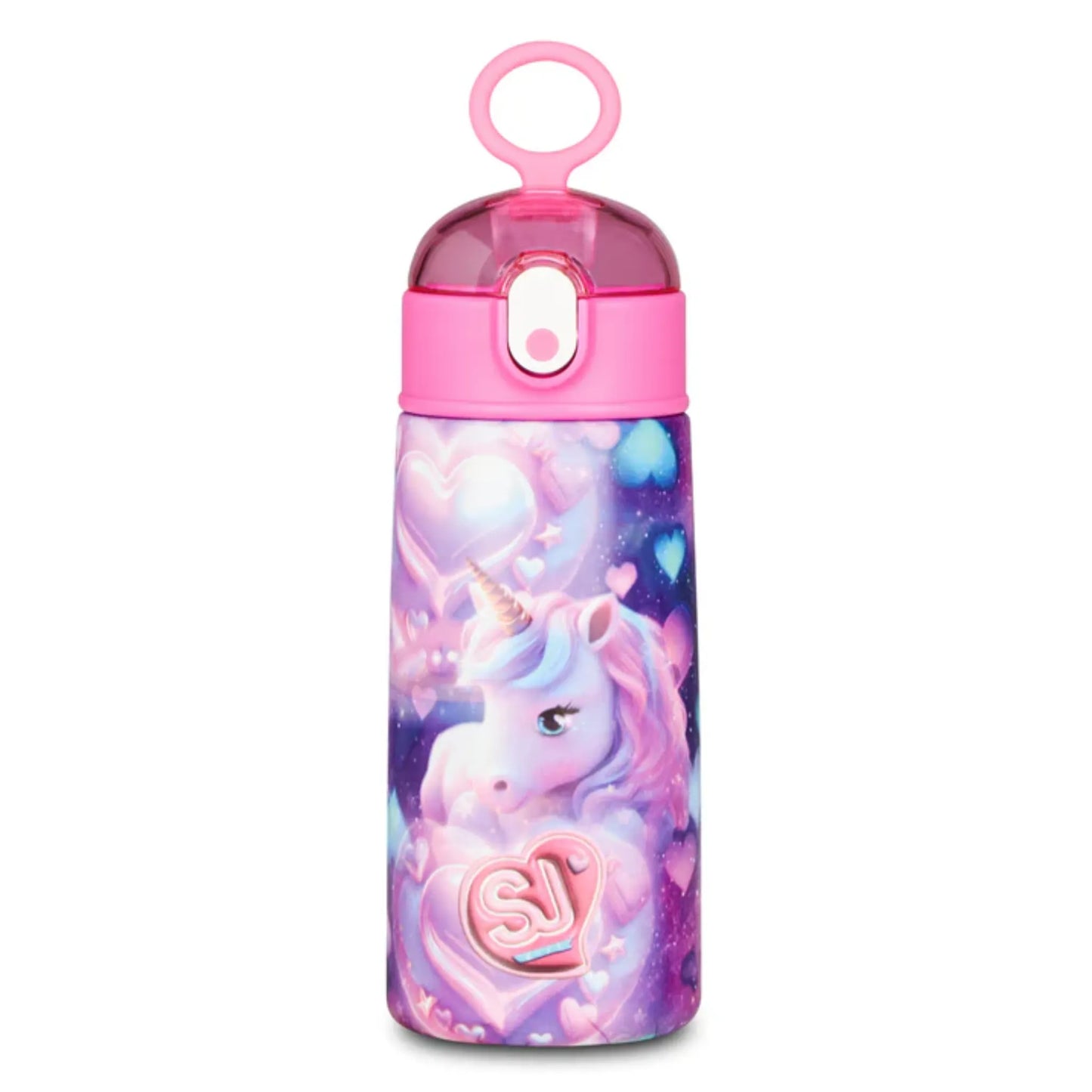 Borraccia Termica SJ Gang Unicorno 460 ml Acciaio Inox 304 con Cannuccia