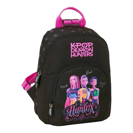Mini Zaino K-Pop Demon Hunters Asilo Nero Huntrix Safta Zainetto Bimba