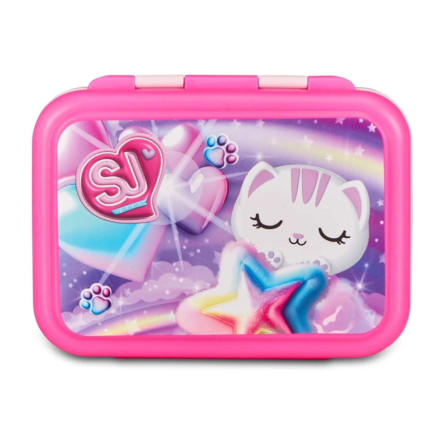 Portamerenda SJ Gang Gatto Rosa Acciaio Inox 850 ml | Porta Pranzo Seven