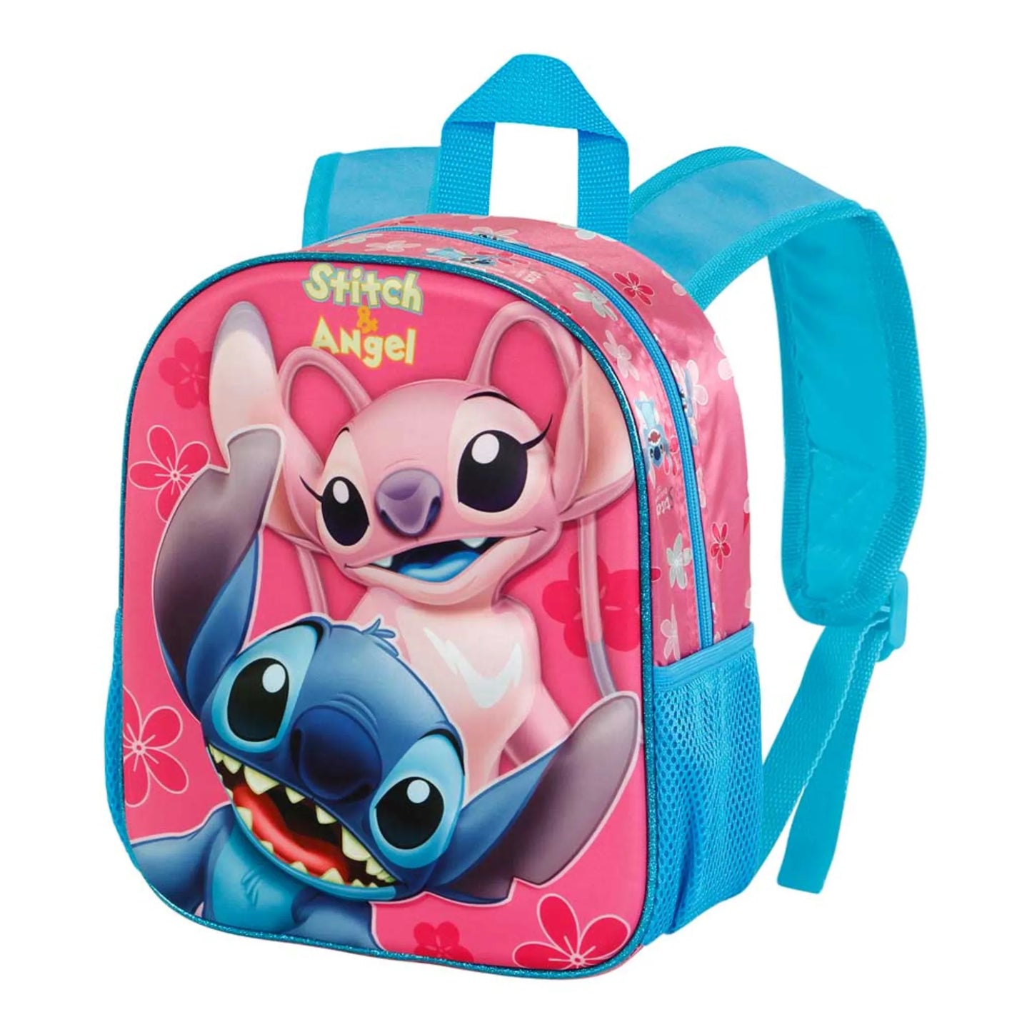 Zaino Asilo 3D Lilo & Stitch Match Rosa Disney 31 cm Originale
