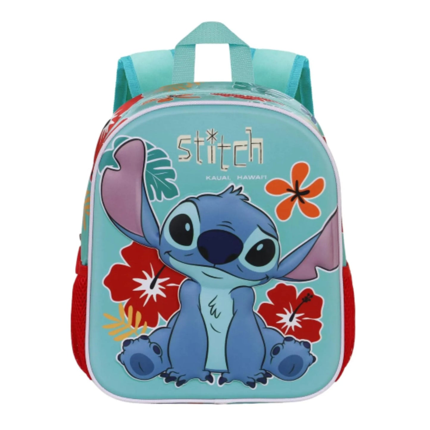 Zaino Asilo 3D Stitch Disney Elite Tropic 31 cm con Schienale Imbottito