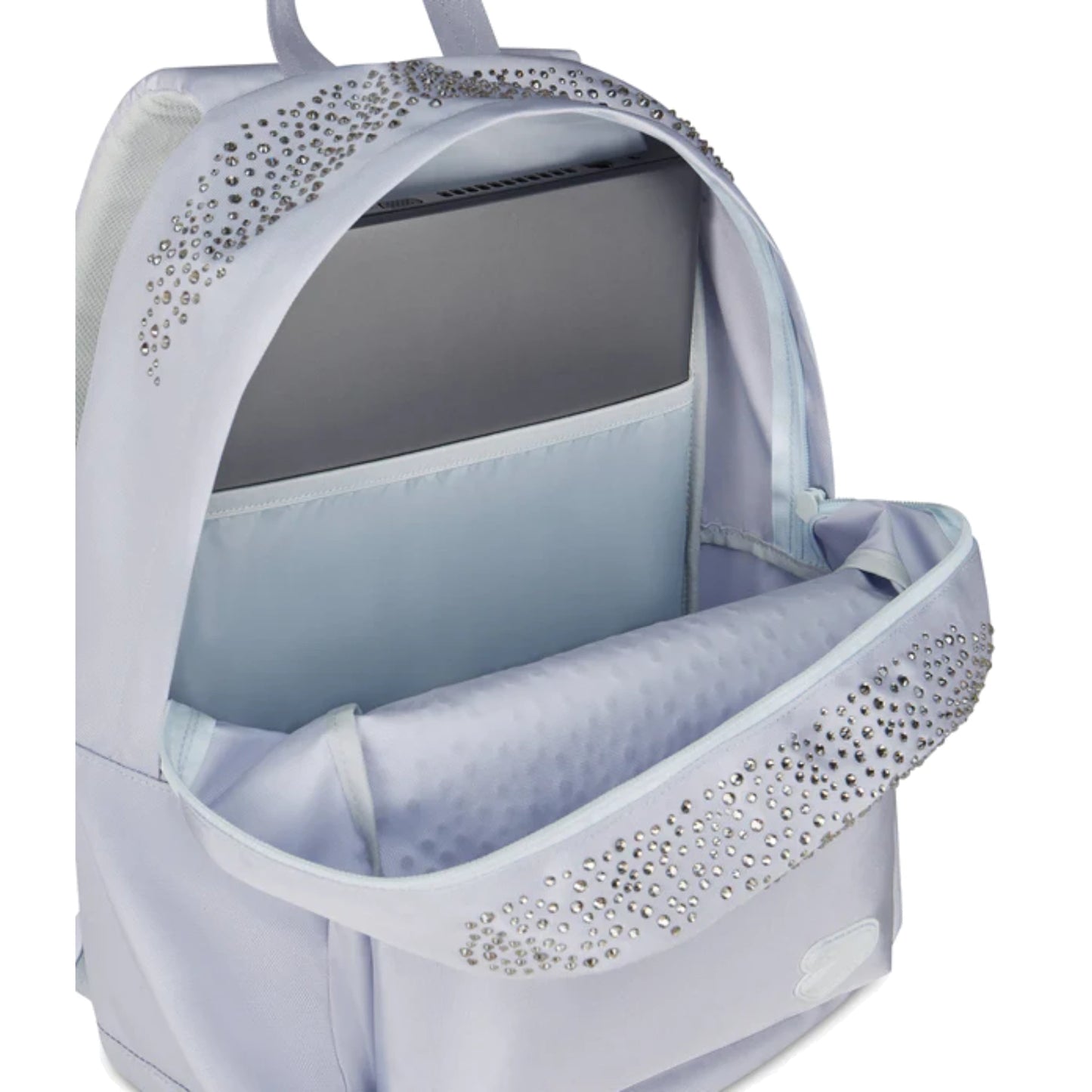 Zaino Seven Round Americano GLITZYCUTE Azzurro Polvere Strass 26L Porta PC