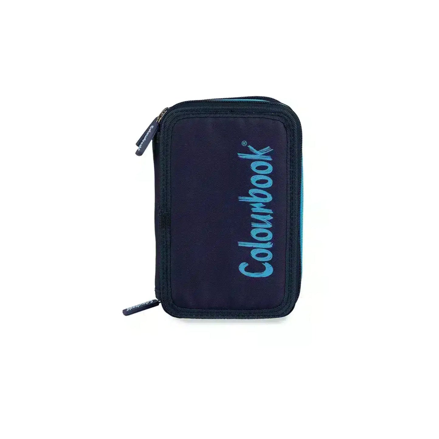 Astuccio 3 Zip Bicolor Colourbook Completo 44 Pezzi | Scuola 3 Scomparti