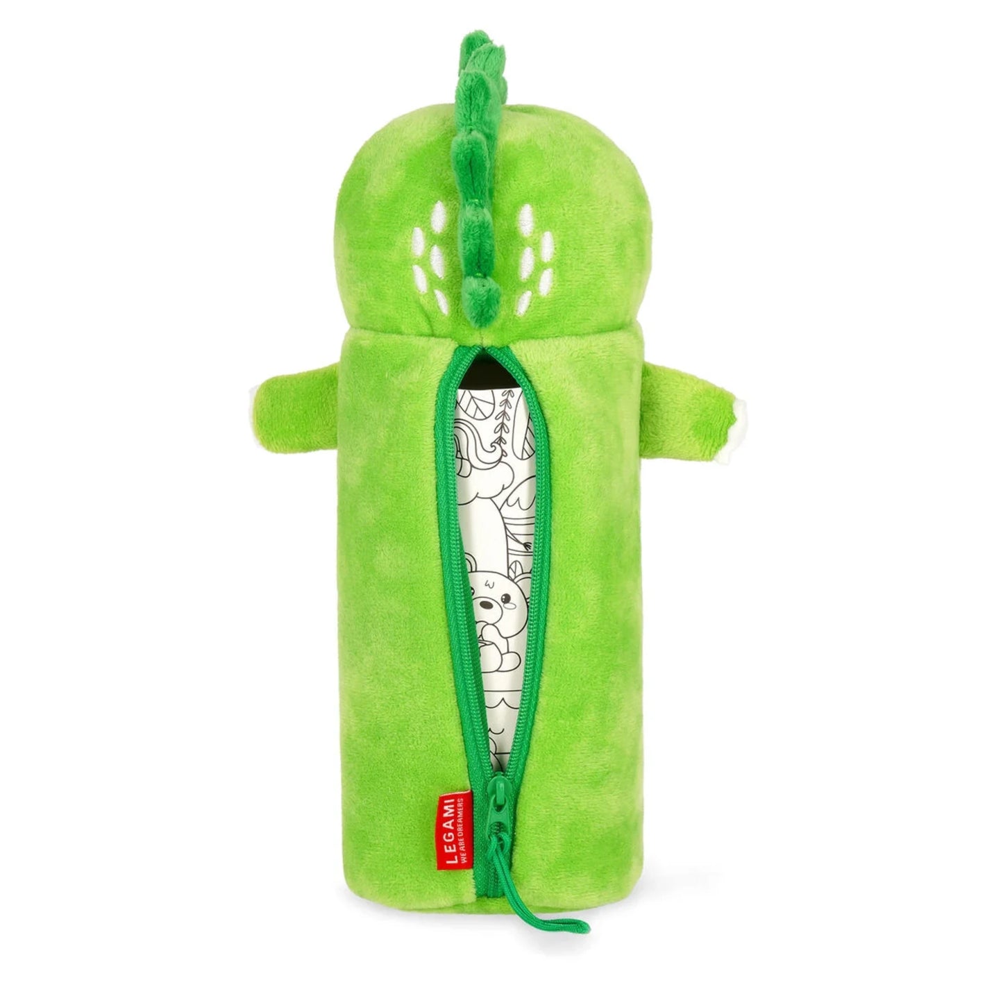 Astuccio Legami Dino Verde Super Soft! Peluche Roooarr
