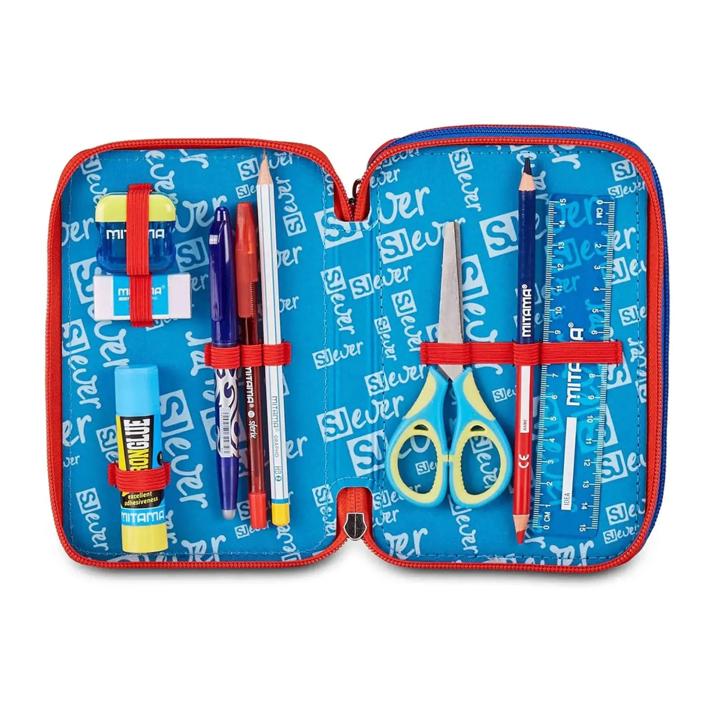 Astuccio 3 Zip SJ Gang Ever Fluid Game Corredo 45 Pezzi Originale