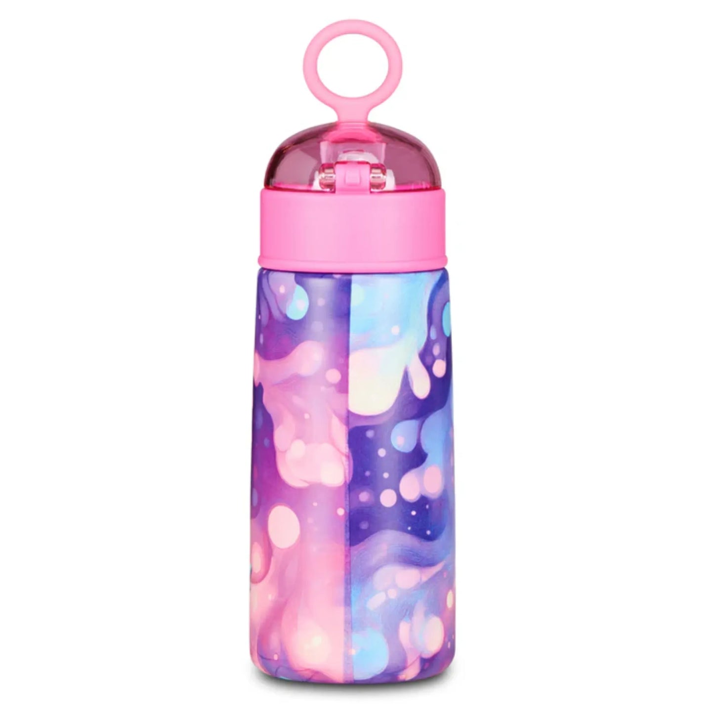 Borraccia Termica SJ Gang Girl Stelle 460 ml Acciaio Inox 304 con Cannuccia