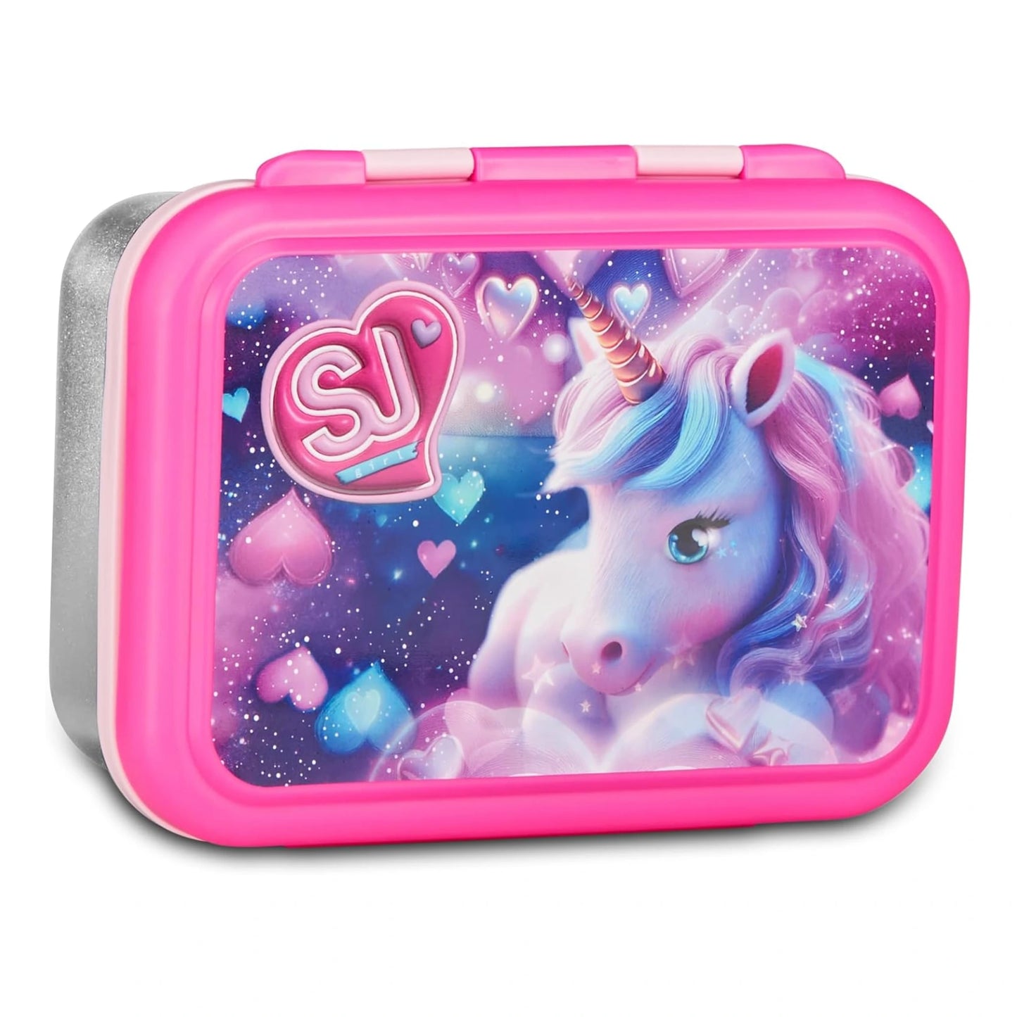 Portamerenda SJ Gang Unicorno Rosa Acciaio Inox 850 ml | Porta Pranzo Seven