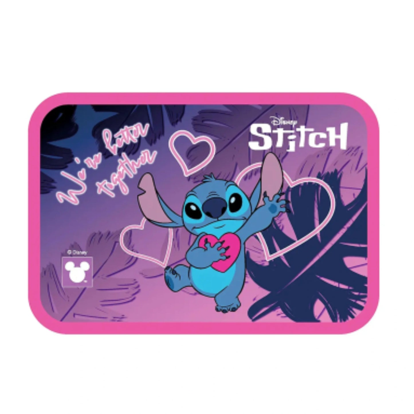 Portamerenda Lilo e Stitch Disney Acciaio Inox 850 ml | Porta Pranzo Seven Rosa