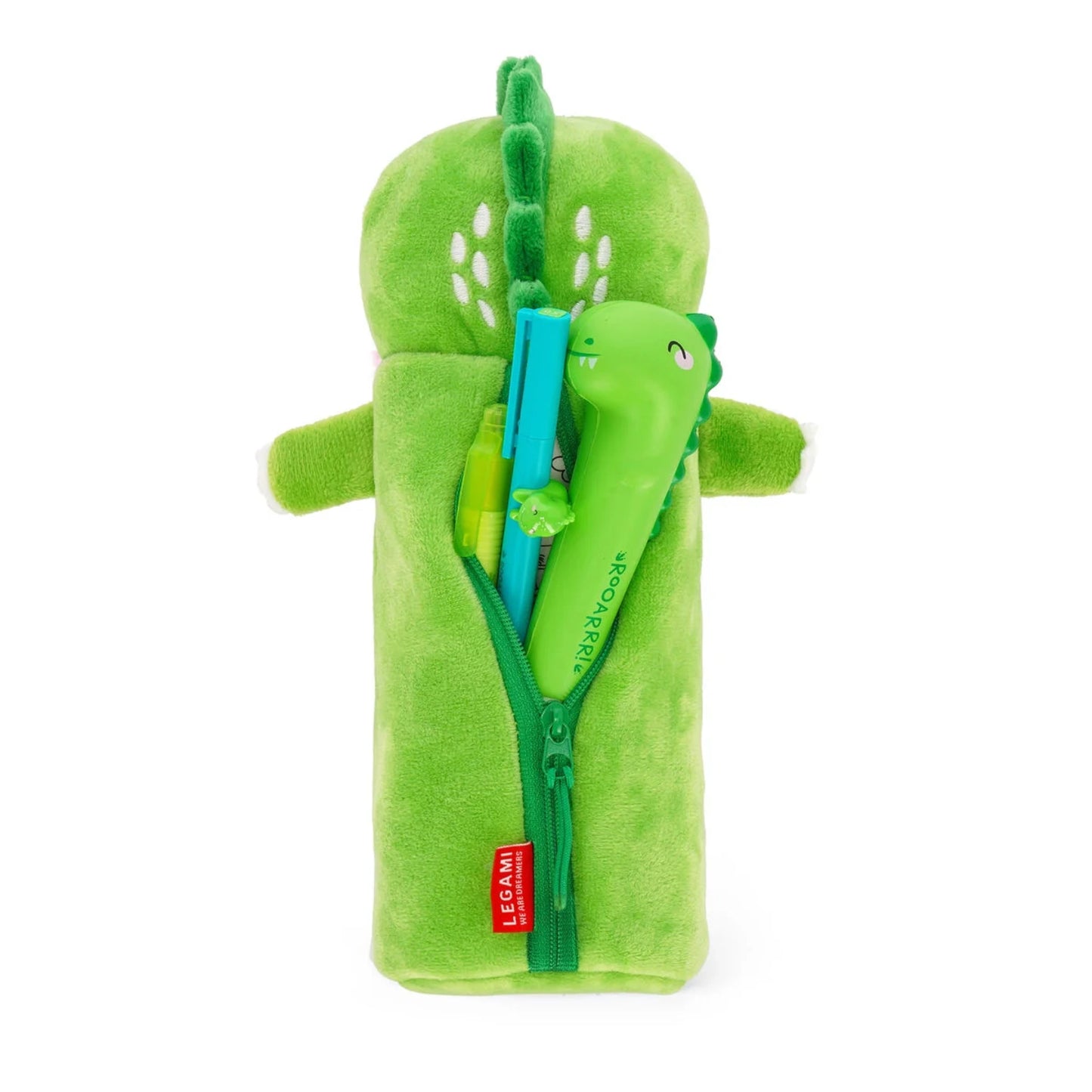 Astuccio Legami Dino Verde Super Soft! Peluche Roooarr