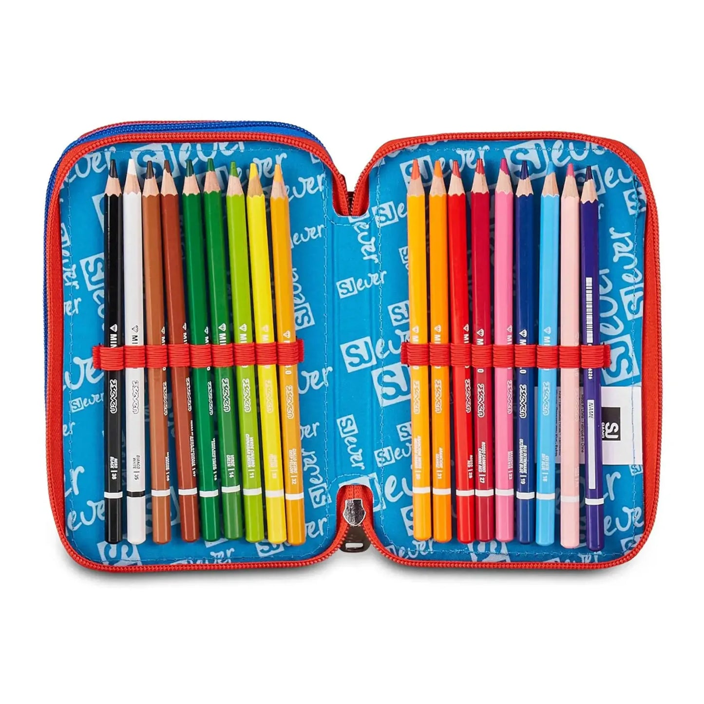 Astuccio 3 Zip SJ Gang Ever Fluid Game Corredo 45 Pezzi Originale