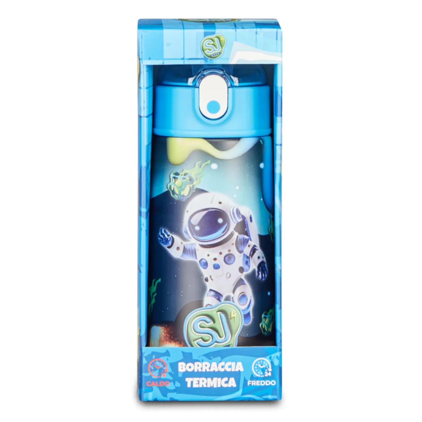Borraccia Termica Seven SJ Space Ride Boy 460 ml Acciaio Inox 304 con Cannuccia