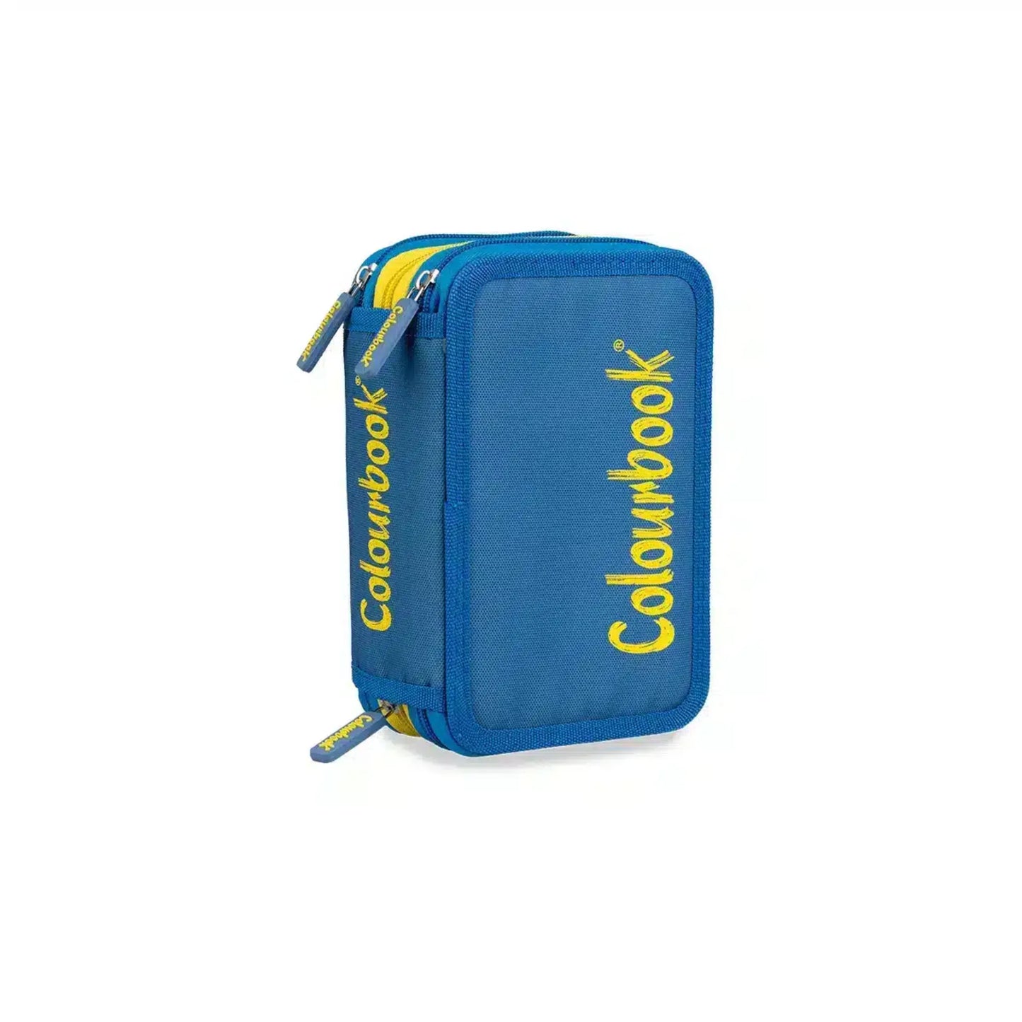 Astuccio 3 Zip Bicolor Colourbook Completo 44 Pezzi | Scuola 3 Scomparti
