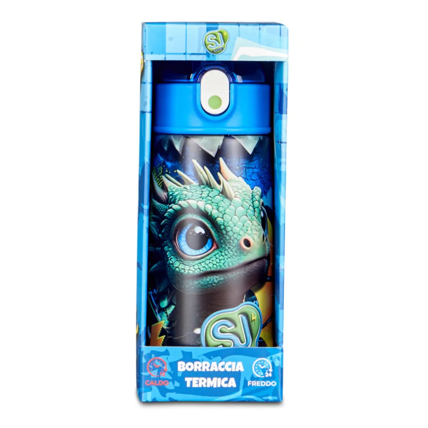 Borraccia Termica Seven SJ Metal Dragon Boy 460 ml Acciaio Inox con Cannuccia