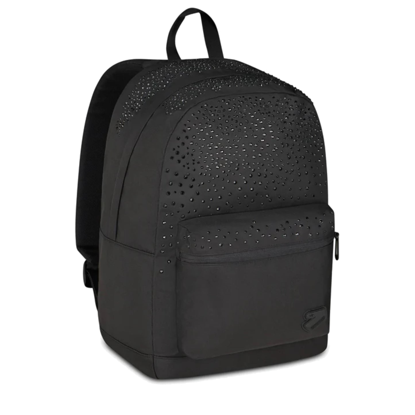 Zaino Seven Round Americano GLITZYCUTE Nero Strass Neri 26L Porta PC Scuola