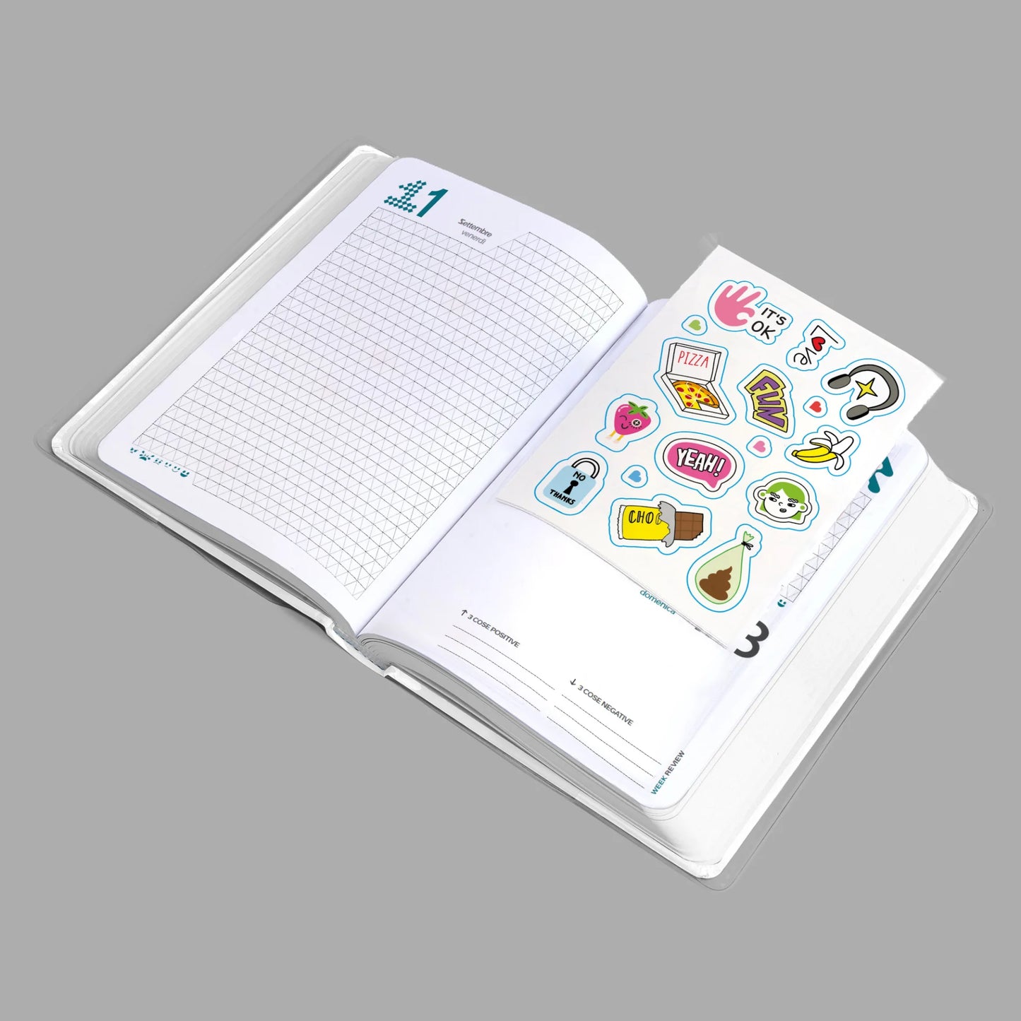Diario Be You Extra White 2026-27 Bianco da Personalizzare | 12 Mesi