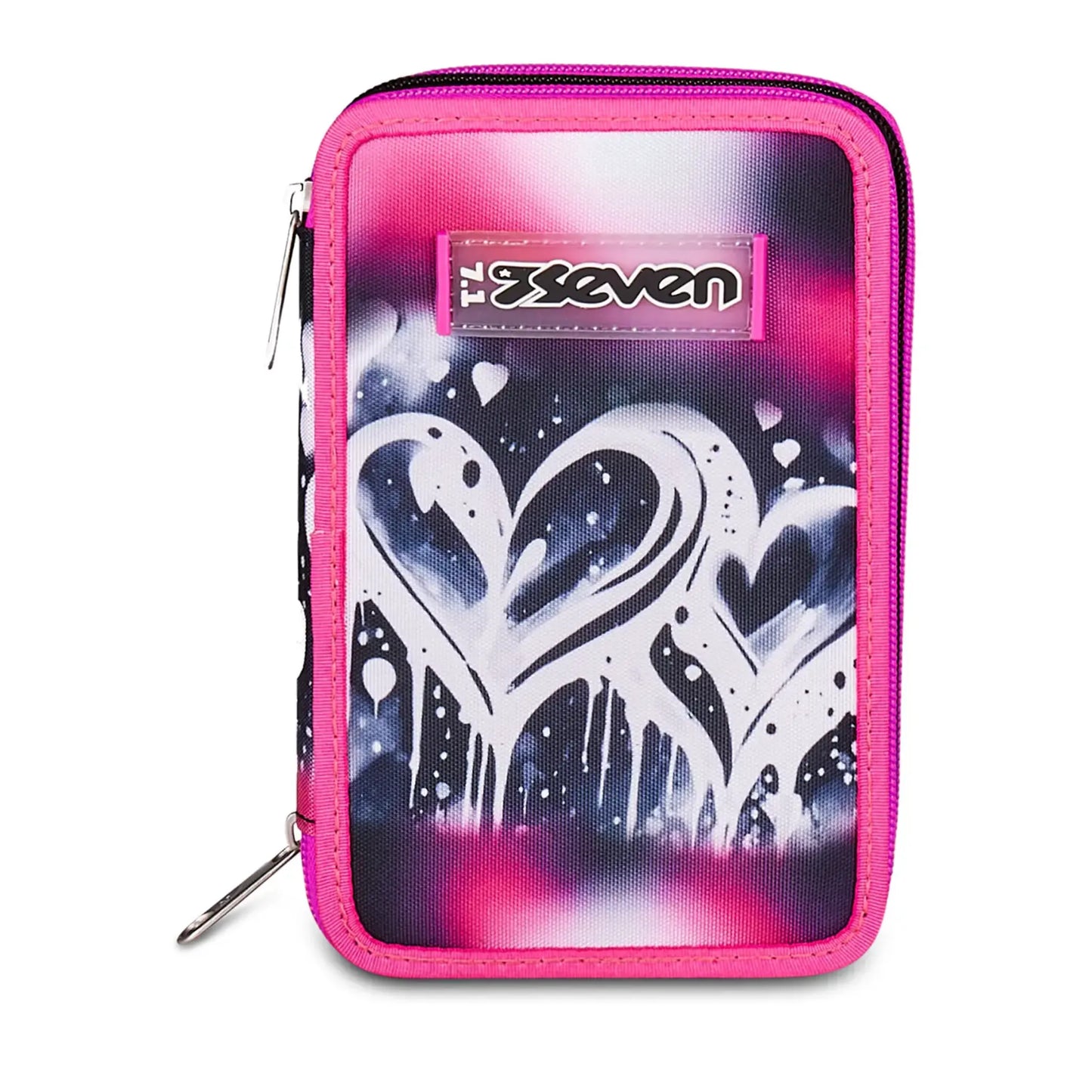 Astuccio 3 Zip Seven Plumpy Line Girl Corredo Completo 45 Pezzi Scuola