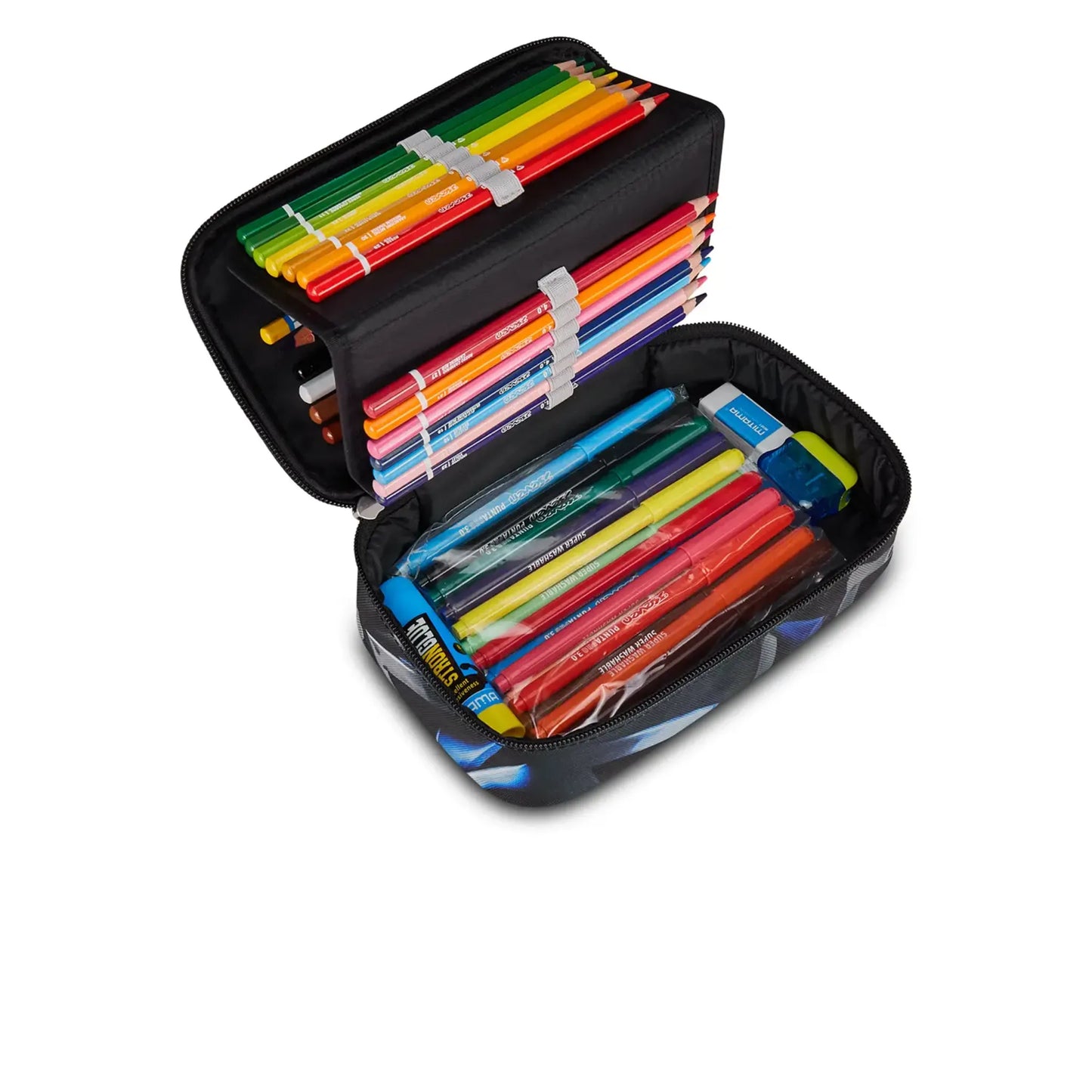 Astuccio Quick Case Seven Freethink Reflex Blue 45 Pezzi Completo Scuola Originale