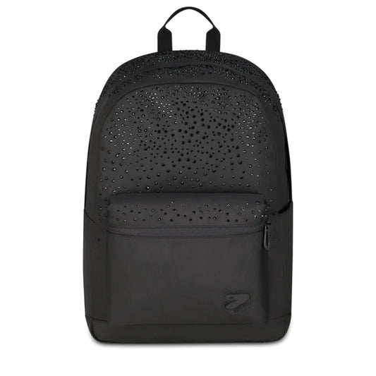 Zaino Seven Round Americano GLITZYCUTE Nero Strass Neri 26L Porta PC Scuola