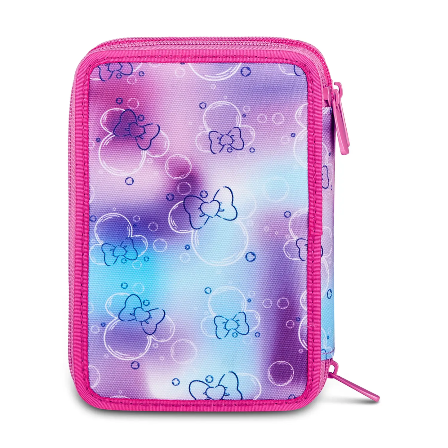 Astuccio Minnie 3 Zip Completo 44 Pezzi Seven Chic Touch | Disney Scuola