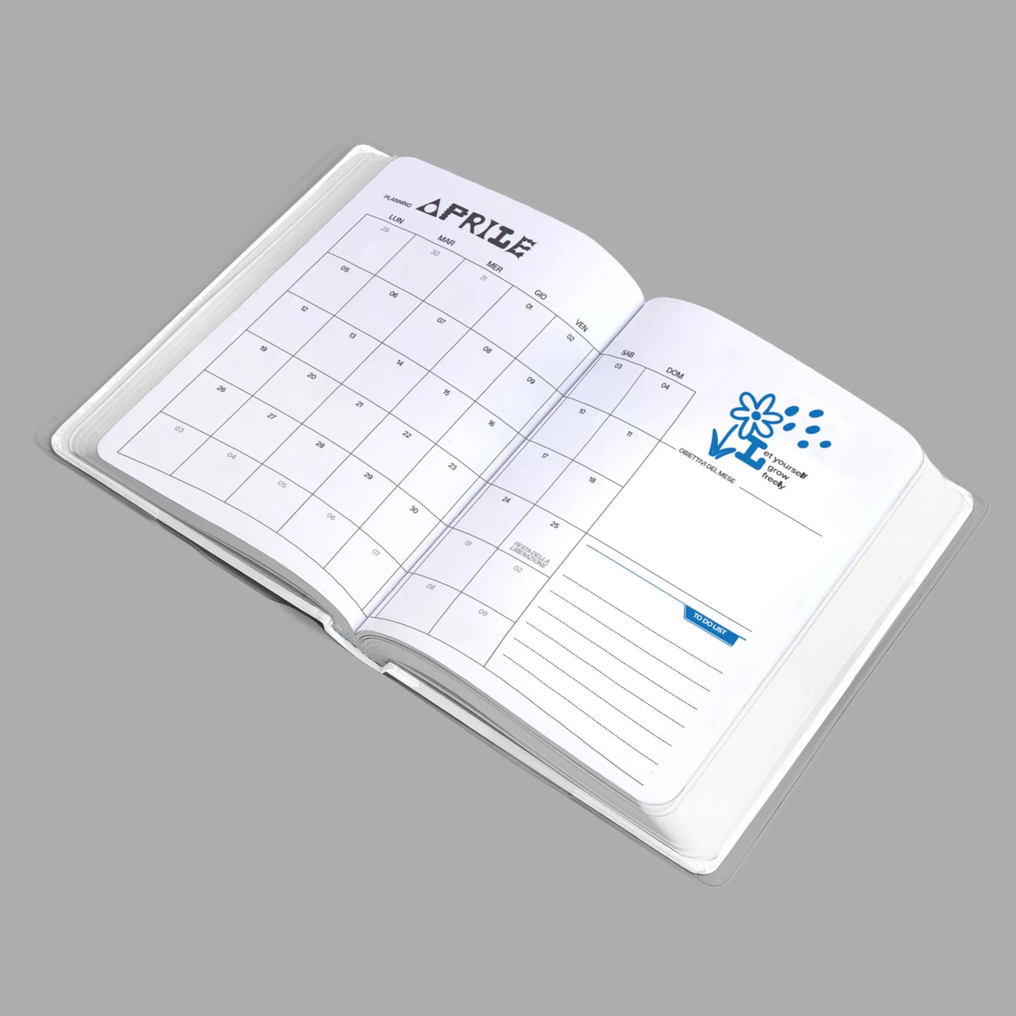 Diario Be You Extra White 2026-27 Bianco da Personalizzare | 12 Mesi