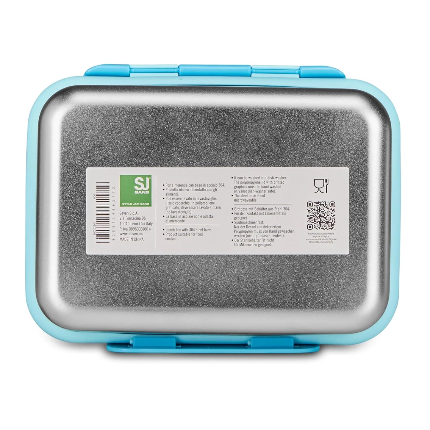 Portamerenda SJ Gang Astronauta Acciaio Inox 850 ml | Porta Pranzo Seven