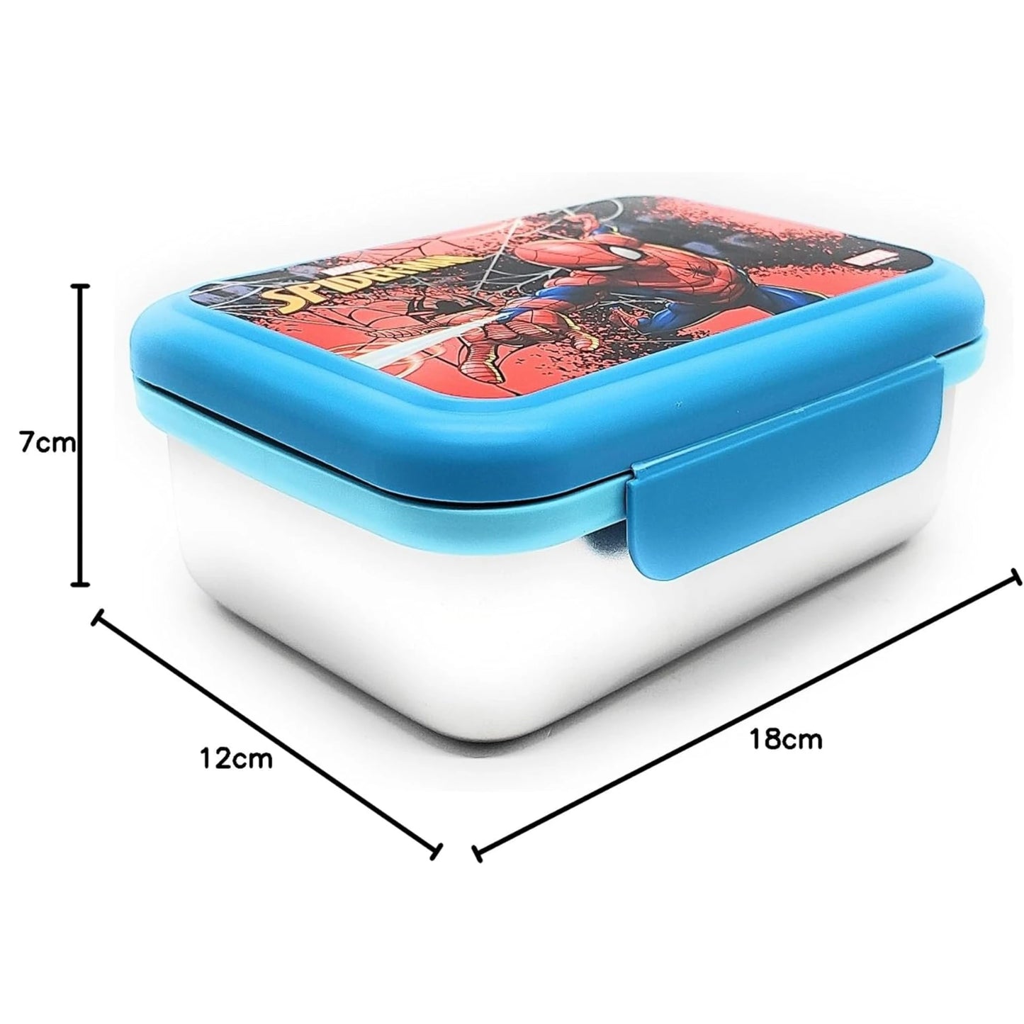 Portamerenda Spider-Man Seven Acciaio Inox 850 ml | Porta Pranzo Scuola Marvel