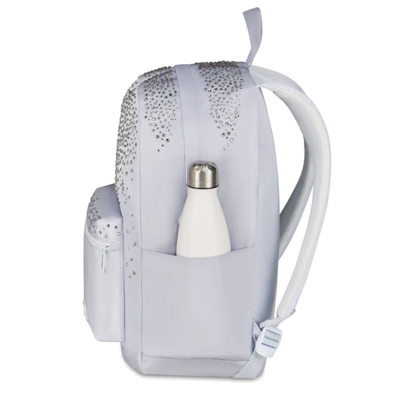 Zaino Seven Round Americano GLITZYCUTE Azzurro Polvere Strass 26L Porta PC