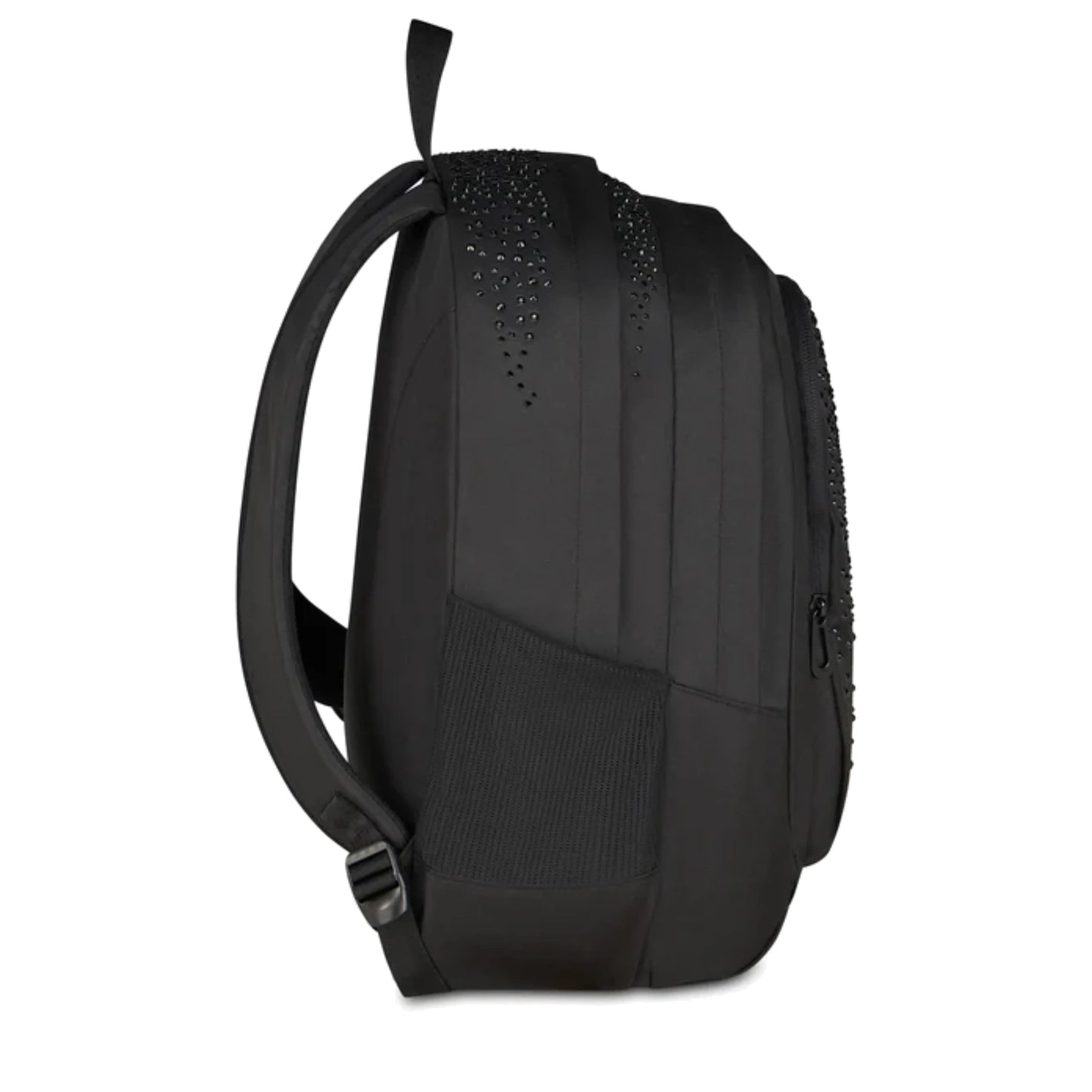 Zaino Seven Tech GLITZYCUTE Nero Strass Neri Doppio Scomparto 29L Porta PC Scuola