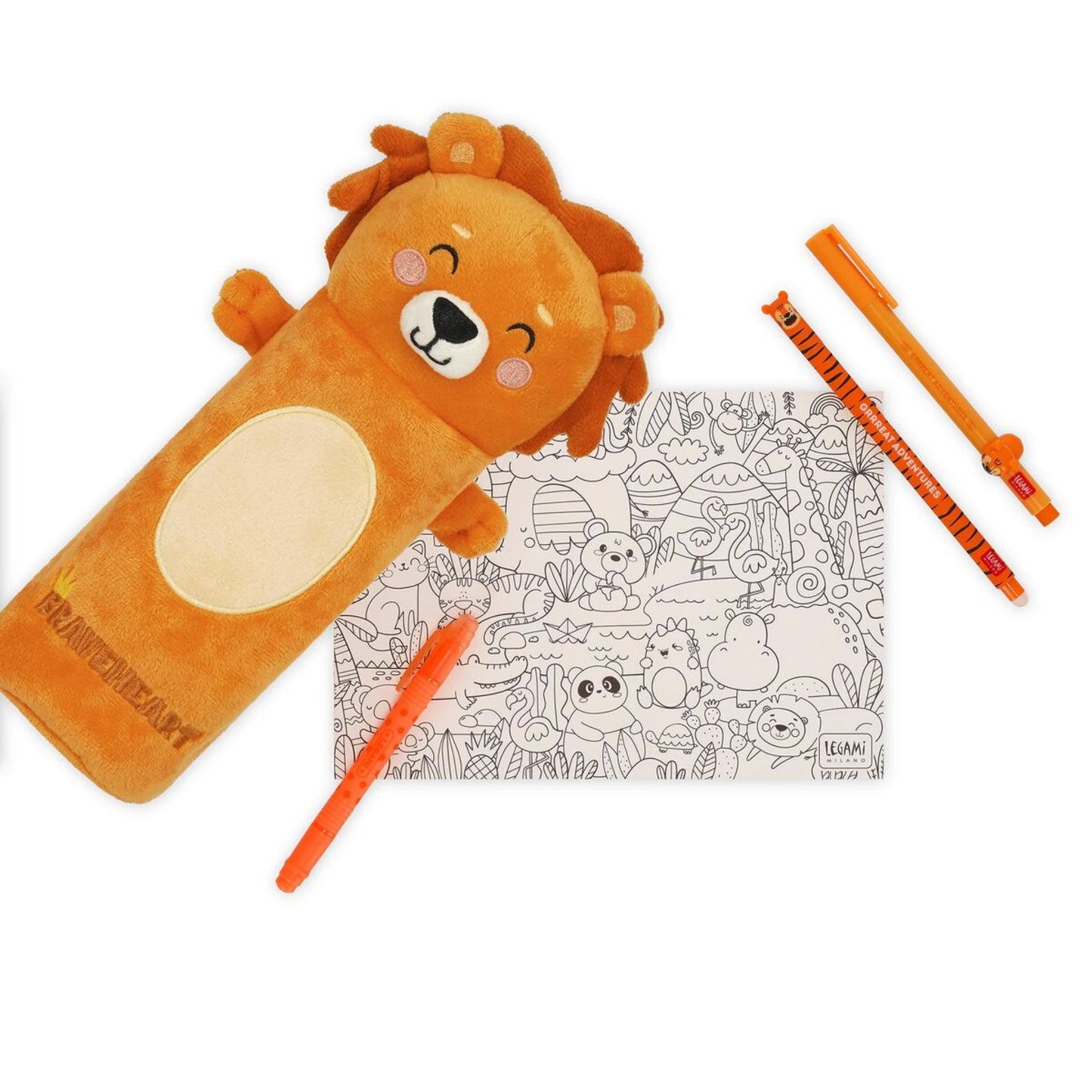 Astuccio Legami Leone Super Soft! Peluche The King Braveheart