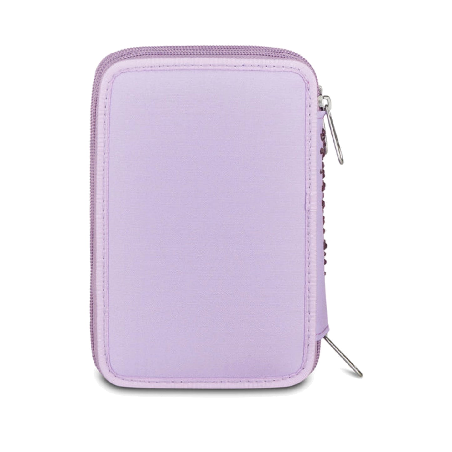 Astuccio Seven 3 Zip Completo 45 Pezzi Lilla Strass Triplo Scomparto Scuola