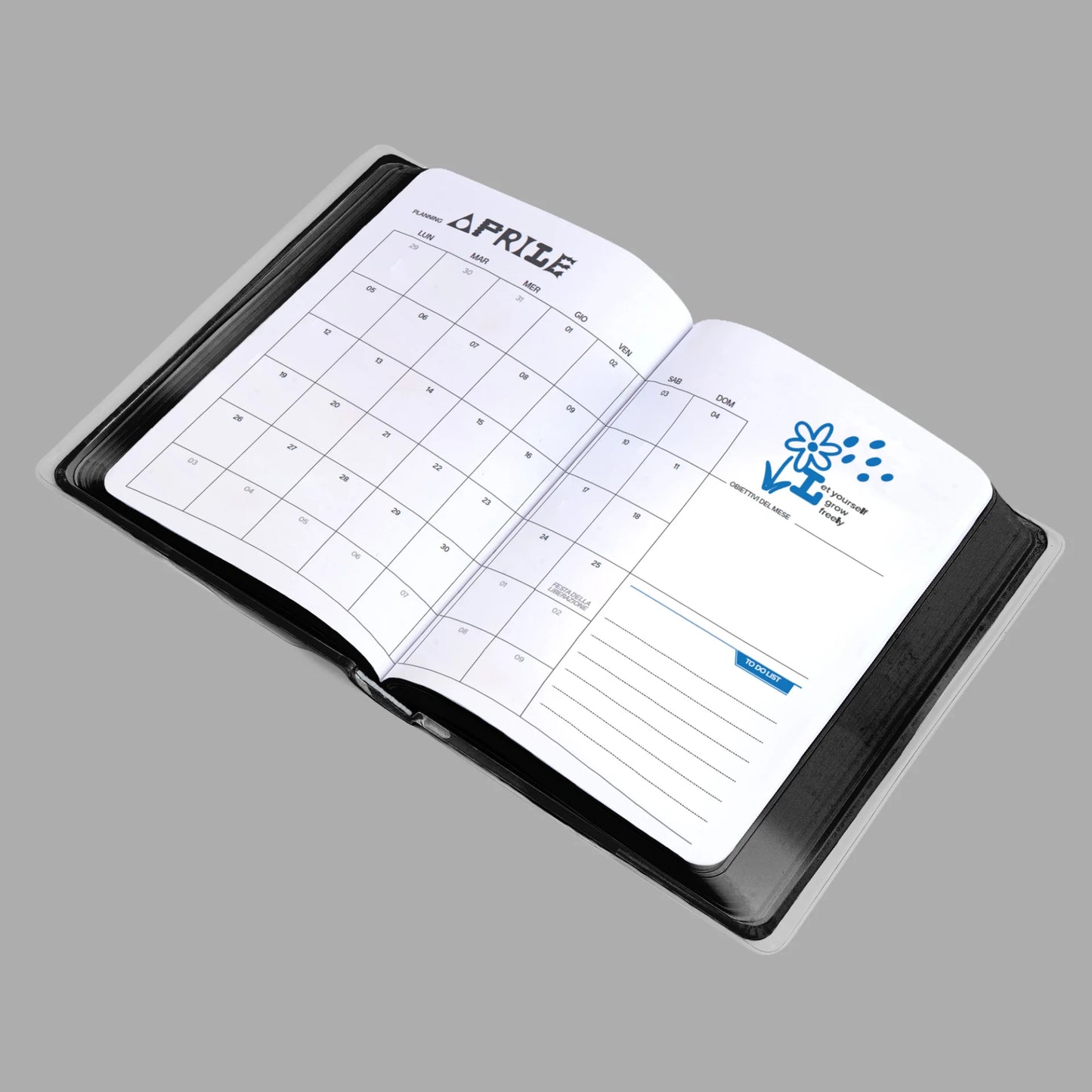 Diario Be You Ultra Black 2026-27 | Datato 12 Mesi