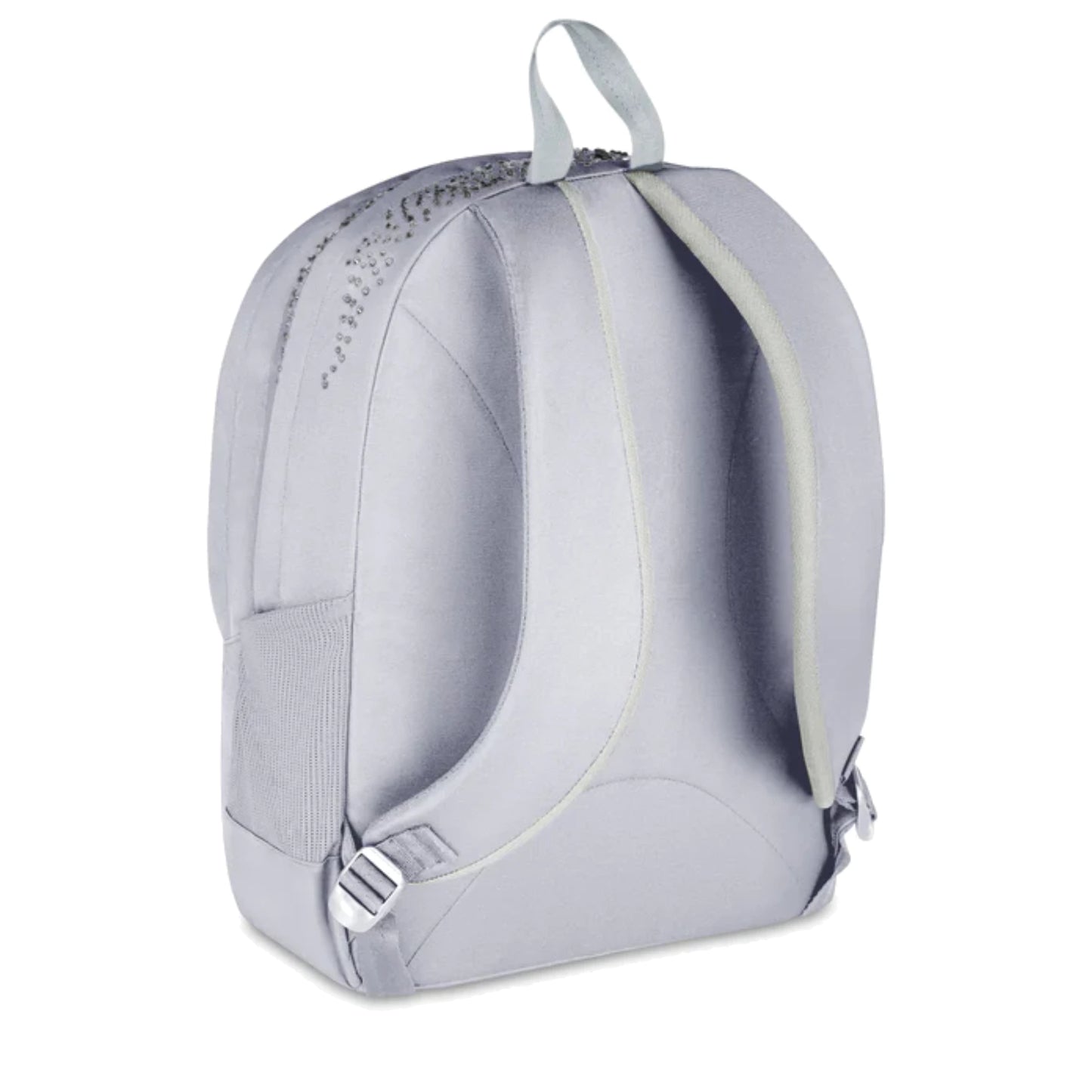 Zaino Seven Tech GLITZYCUTE Bianco Doppio Scomparto Strass 29L Porta PC Scuola