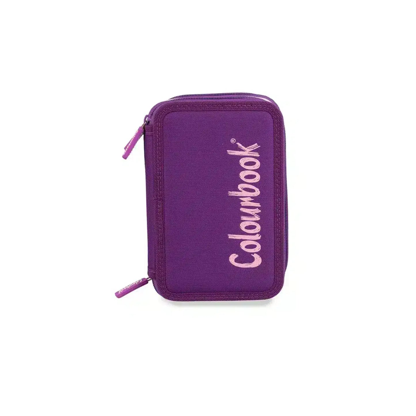 Astuccio 3 Zip Bicolor Colourbook Completo 44 Pezzi | Scuola 3 Scomparti