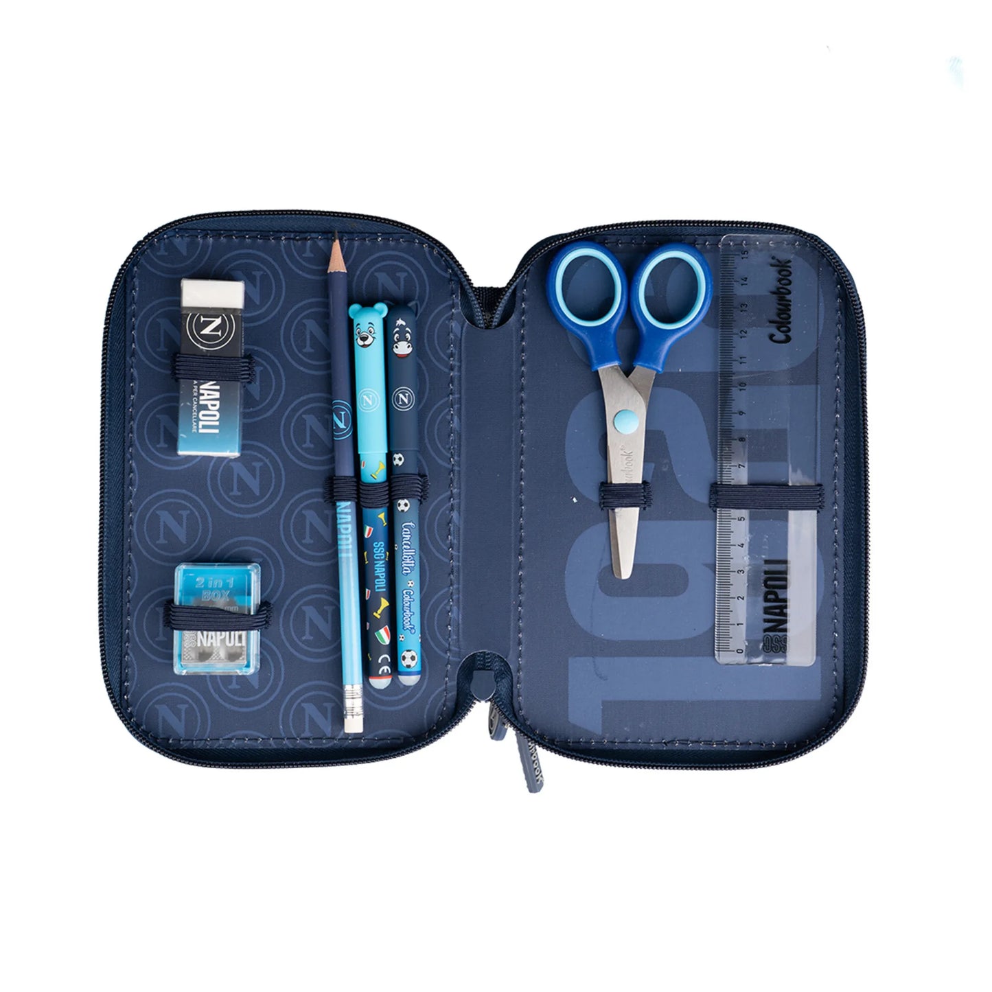 Astuccio 3 Zip SSC Napoli Completo - Nuovo Modello 2026/2027 Colourbook Ufficiale
