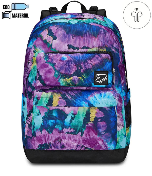 ZAINO Seven® REVERSIBILE POCKETS CON EARPHONES WIRELESS - THE DOUBLE DYELIGHT