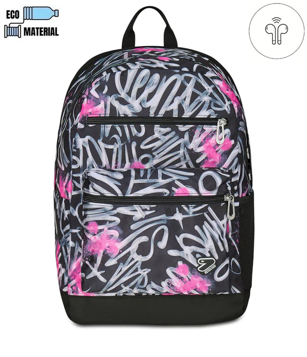 ZAINO Seven® REVERSIBILE CON EARPHONES WIRELESS - DIM PAINT