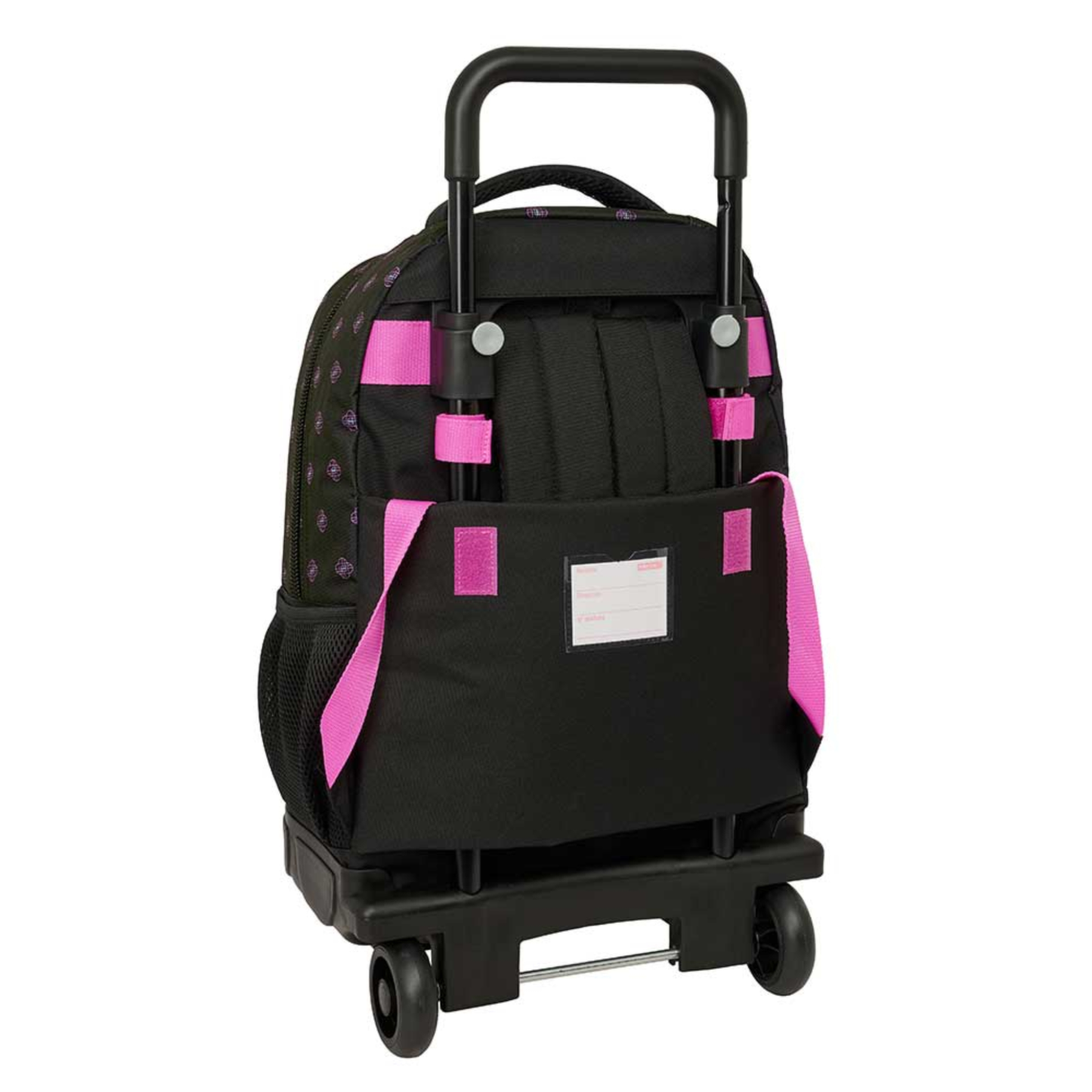 Zaino Trolley K-Pop Demon Hunters Energy Huntrix con Ruote Rimovibili Fantasia Nero Safta