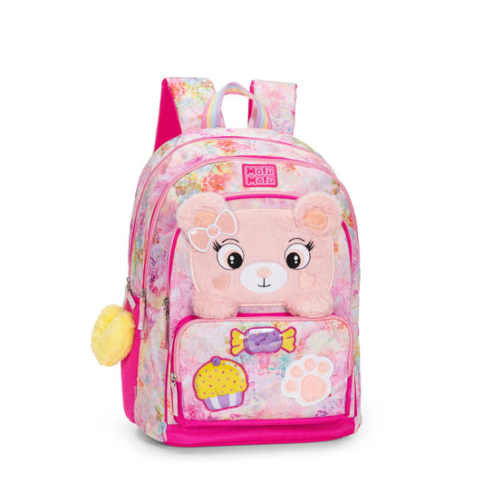 Zaino Estensibile Mofu Mofu Orso Rosa