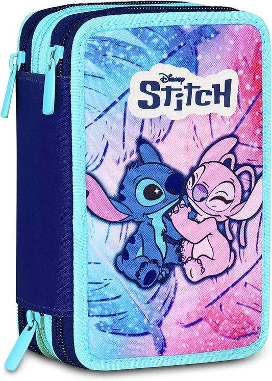 Astuccio Seven Lilo & Stitch Scuola 3 Zip