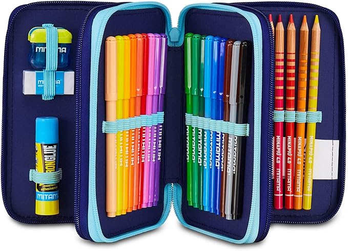 Astuccio Seven Lilo & Stitch Scuola 3 Zip