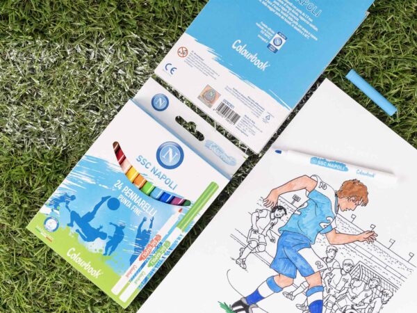Pennarelli lavabili per bambini 12 colori – SSC Napoli