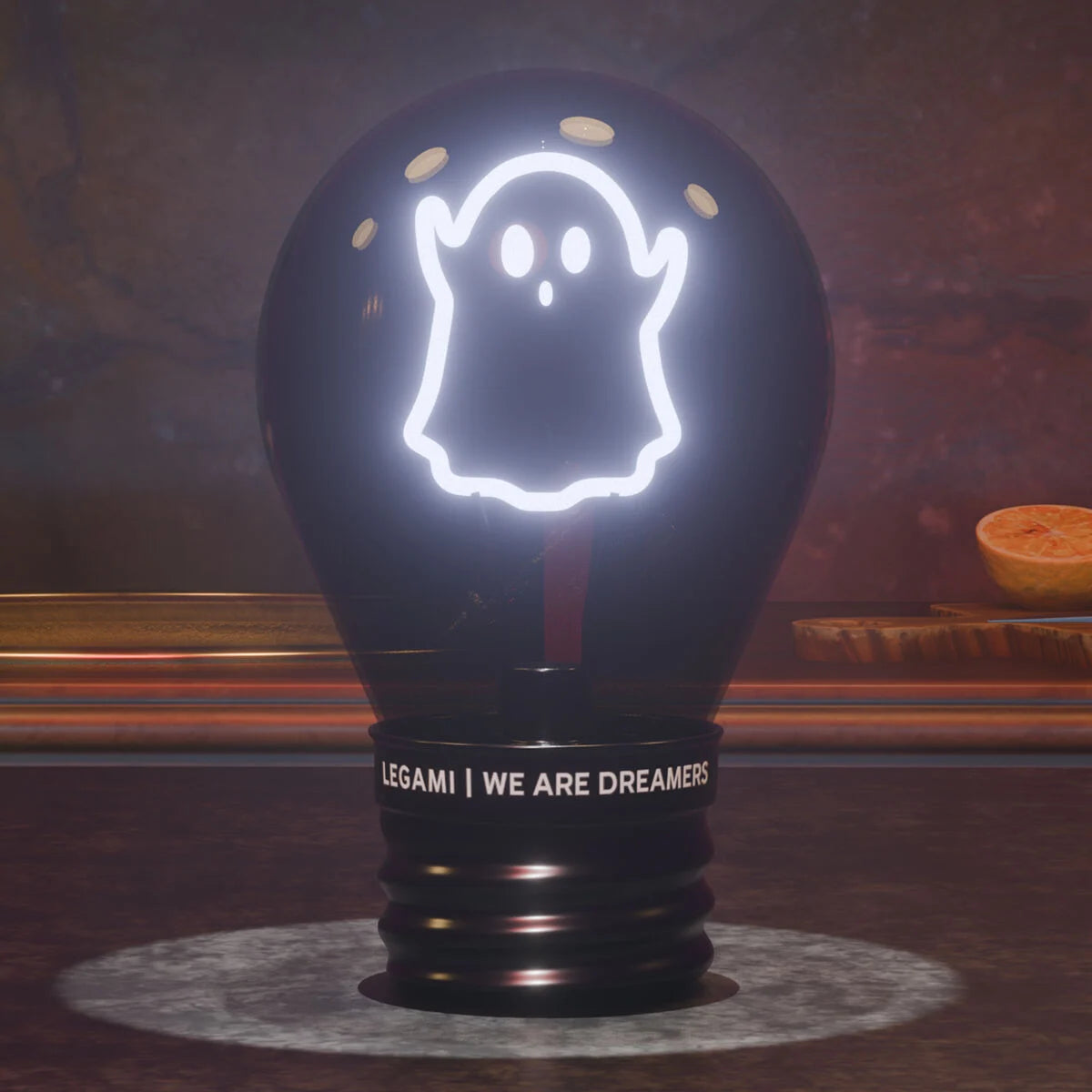 Lampada Decorativa da Tavolo a Forma di Lampadina - Ghost - Bulb Fiction - Legami