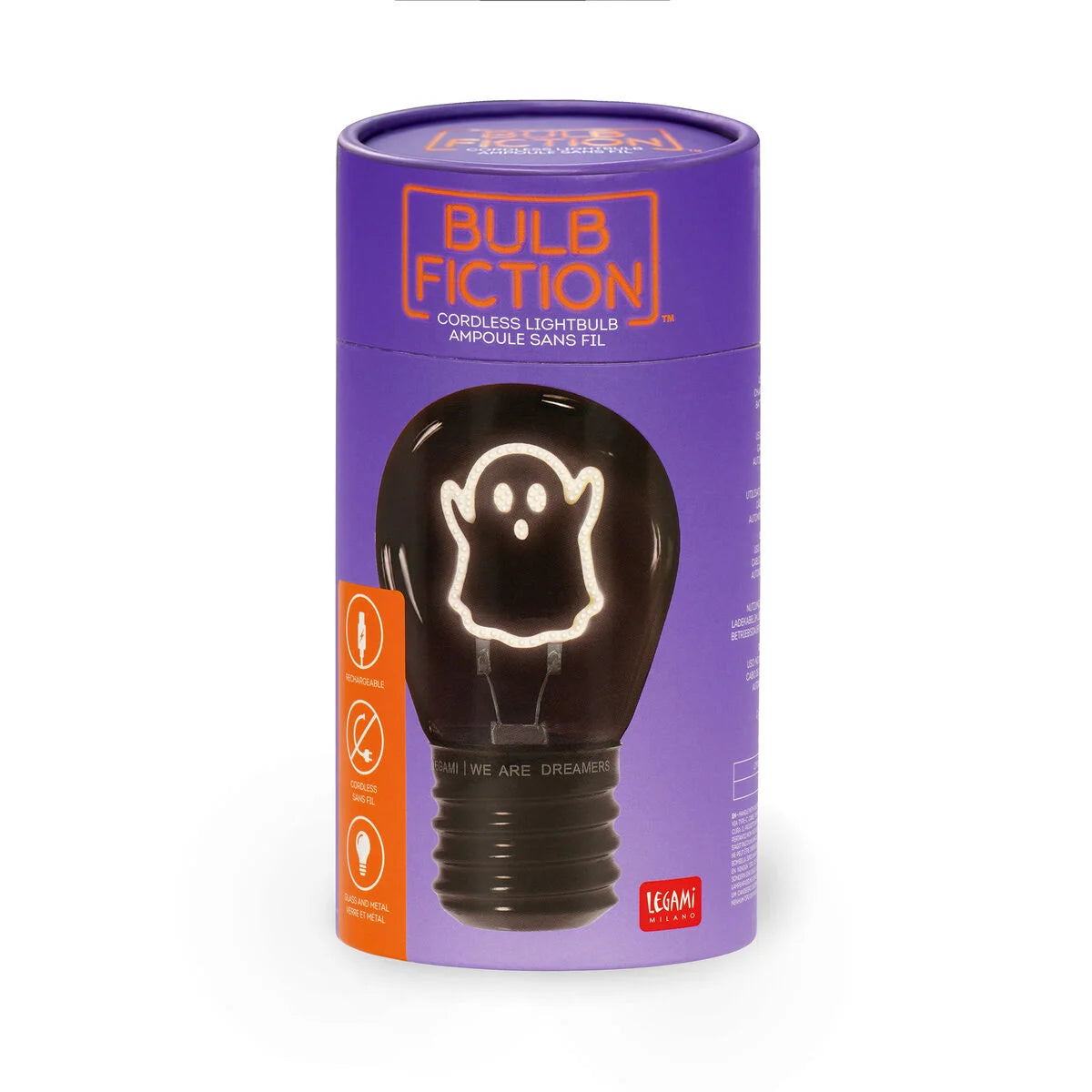 Lampada Decorativa da Tavolo a Forma di Lampadina - Ghost - Bulb Fiction - Legami