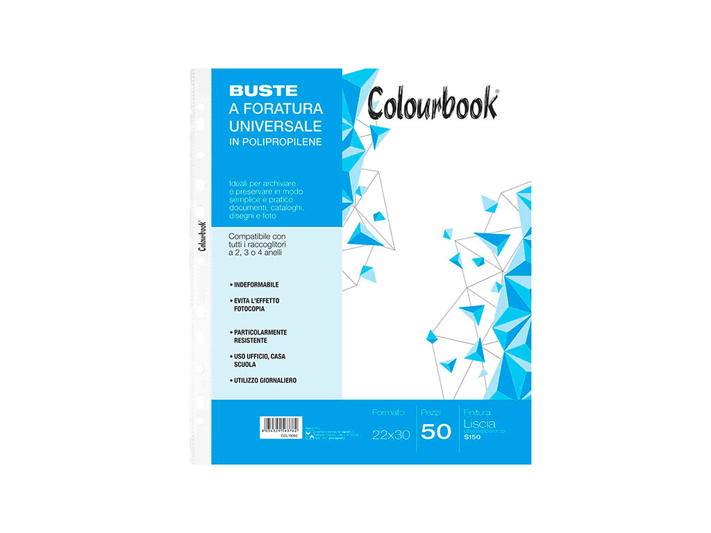 Buste forate universale A4 COLOURBOOK
