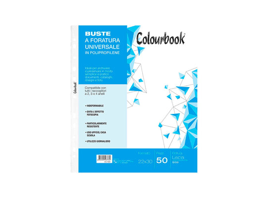 Buste forate universale A4 COLOURBOOK