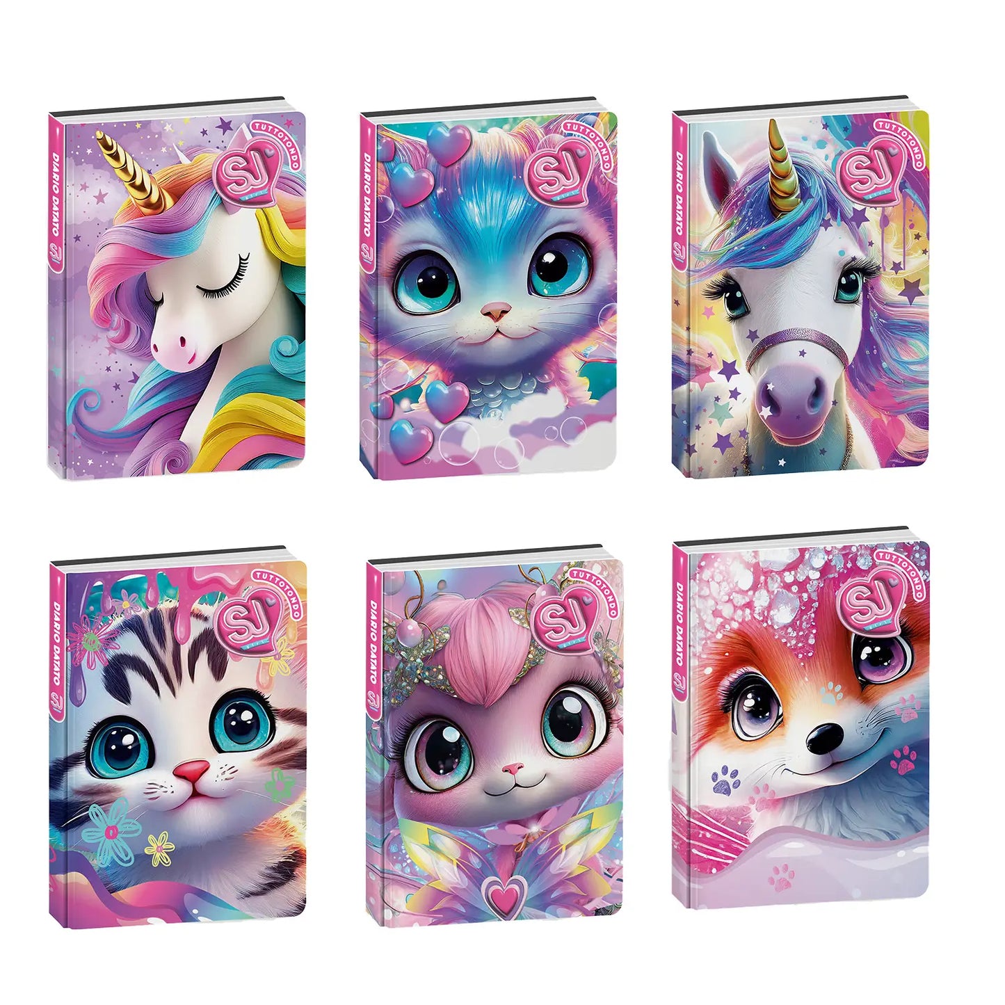 Sj Gang Animali Girl Diario Scuola Agenda 10 Mesi Datato