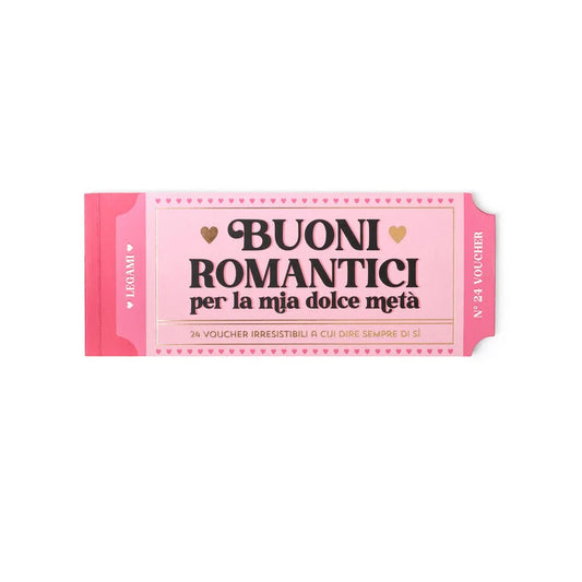 Blocchetto da 24 Voucher Romantici - Italiano - Gift Vouchers - Legami