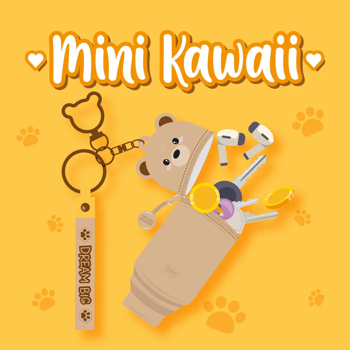 Portamonete con Portachiavi Legami - Mini Kawaii