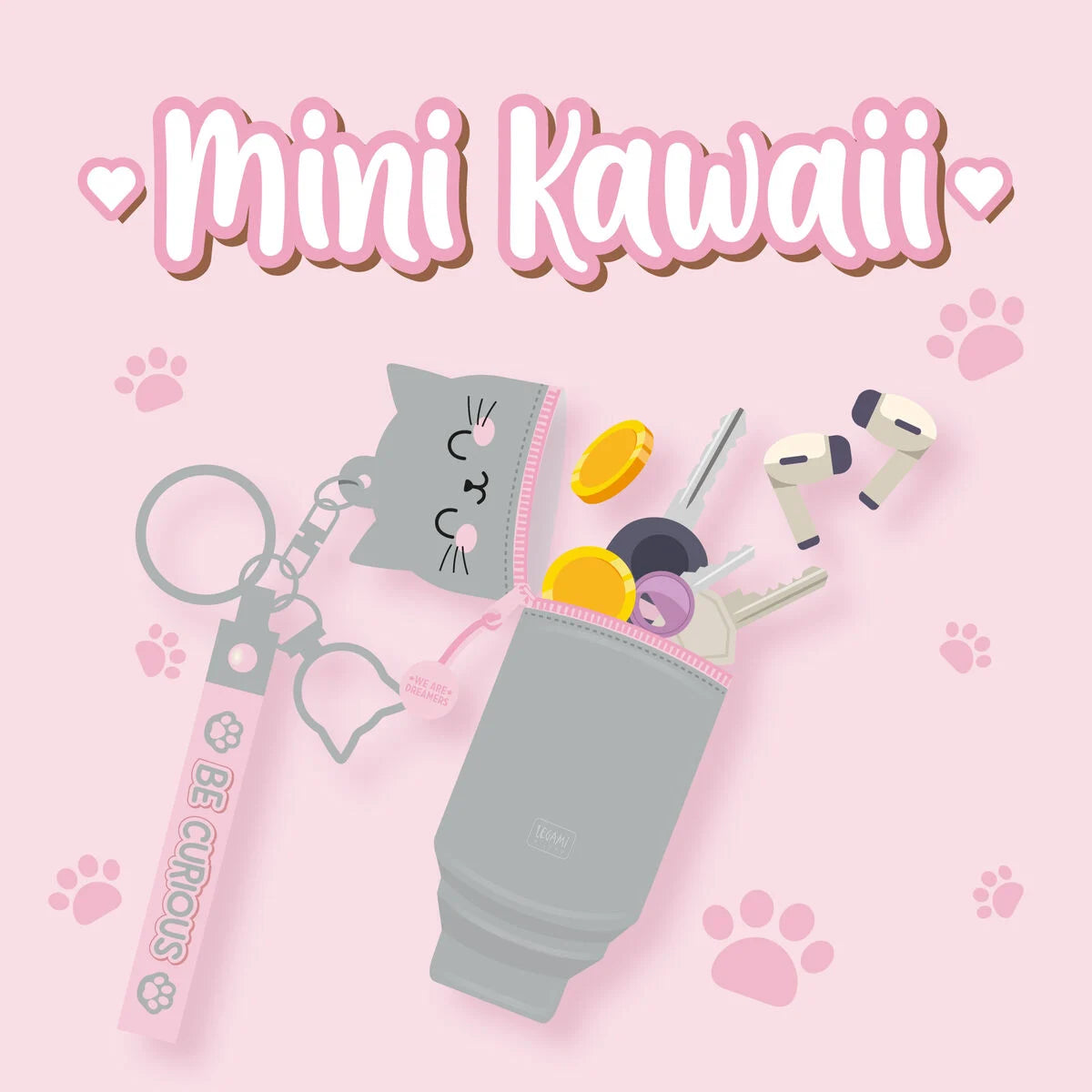 Portamonete con Portachiavi Legami - Mini Kawaii