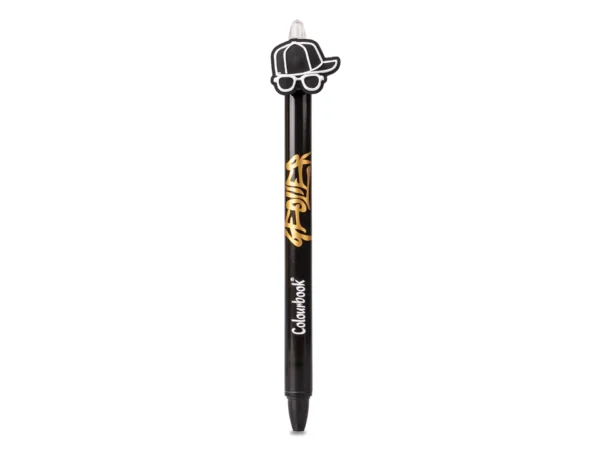 Penna a sfera Geolier con topper – Inchiostro blu